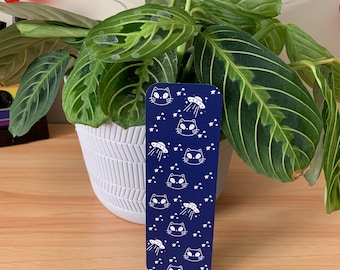 Space Cat Bookmark, Alien UFO Design
