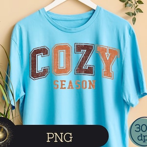 Cozy Season Png, Fall Png Sublimation Design, Fall Png, Autumn Png, Retro Halloween Png, Cozy Season Png, Thanksgiving Png