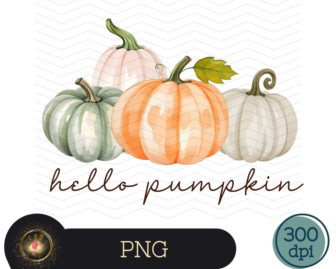 Retro Hello Pumpkin Png, Fall Png Sublimation Design, Fall Png, Autumn ...