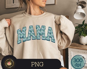 Floral Mama PNG, Retro Mom Png, Mama Png, Boho Mama Png, Mom Sublimation Png, Floral Sublimation, Mother’s Day Gift, Sublimation Design