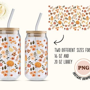 Halloween Glass Wrap Png, Libbey Glass Can 16oz Png, 20oz Glass Can Wrap, Fall Thingd Libbey Glass Png, Autumn Can Glass Png,Trendy Fall Png