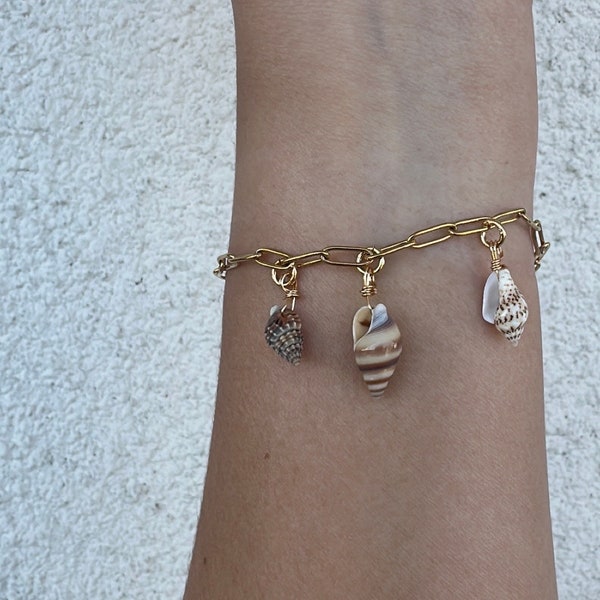 Seashell Charm Bracelet