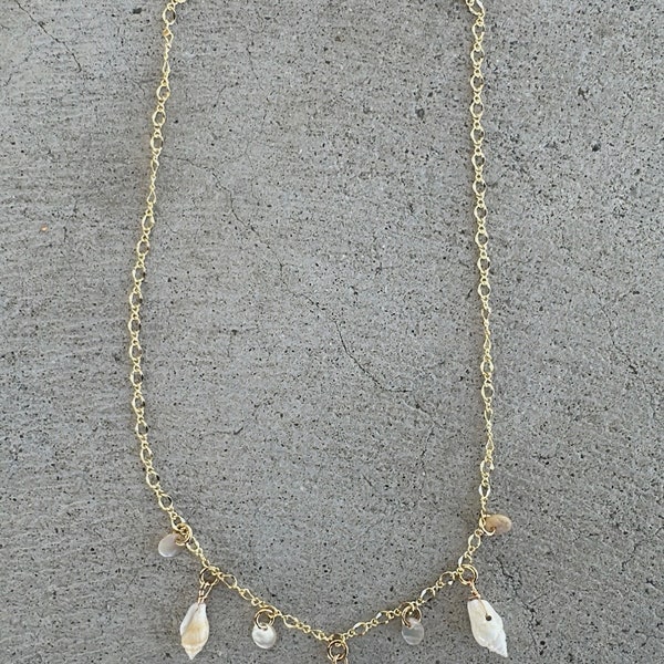 Seashell Charm Necklace