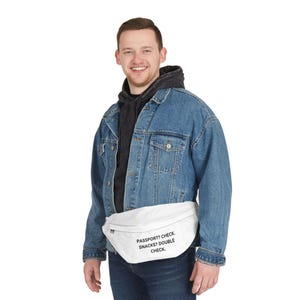 Adventure Fanny Pack, Travel Crossover Bag, Outdoor Gear, Festival Accessory, Hiking Waist Bag, Fashionable Belt Bag