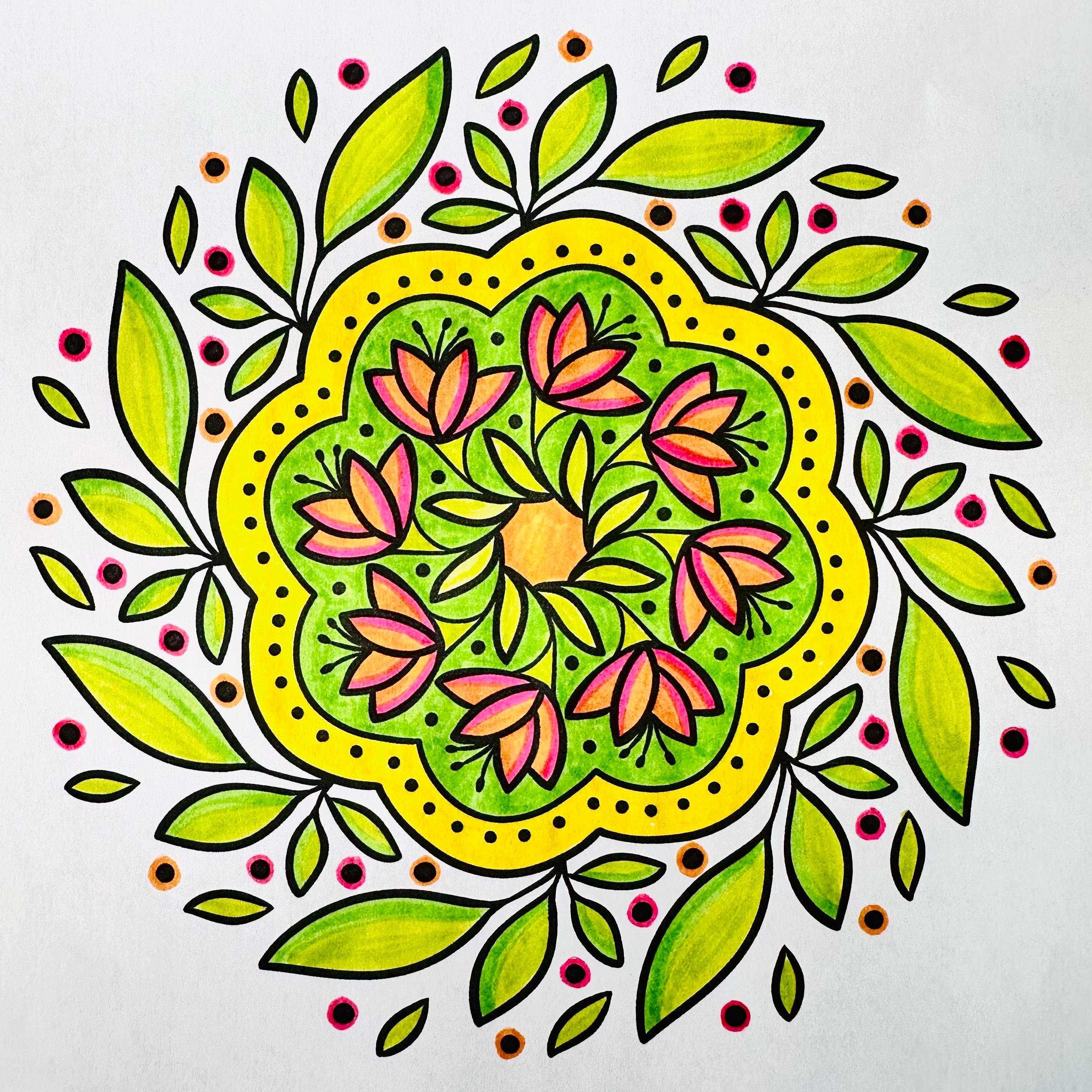 Easy Mandalas - Coloring Pages for Kids (30 Page PDF) Instant Download ...