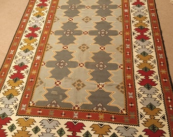 100 year old Bosnian rug 4.5/6.5