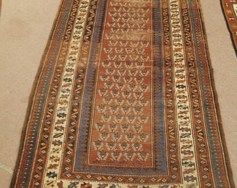 120 year old antique Persian rug 3/13 feet