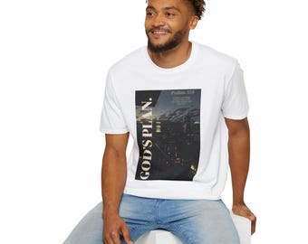 God's Plan graphic T-Shirt | Cityscape night typography