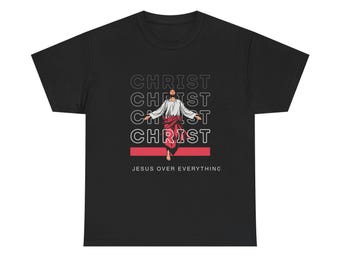 Risen Christ Illustration T-Shirt | Sacred Christian Faith Graphic Tee