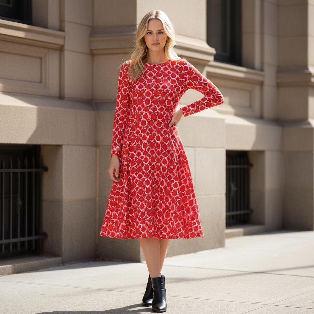 red pattern dress Lola + The Boys Plaid Mini Dress, 12 Magnolia Boutique Halftime Houndstooth Mini Dress -