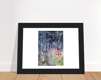 Genuine oil painting print ( acotar feyre forest)