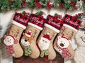 Personalized 3D Christmas Stockings, Custom Family Christmas Stockings, Holiday Decor, Embroidered Stockings With Name, Monogram Stocking