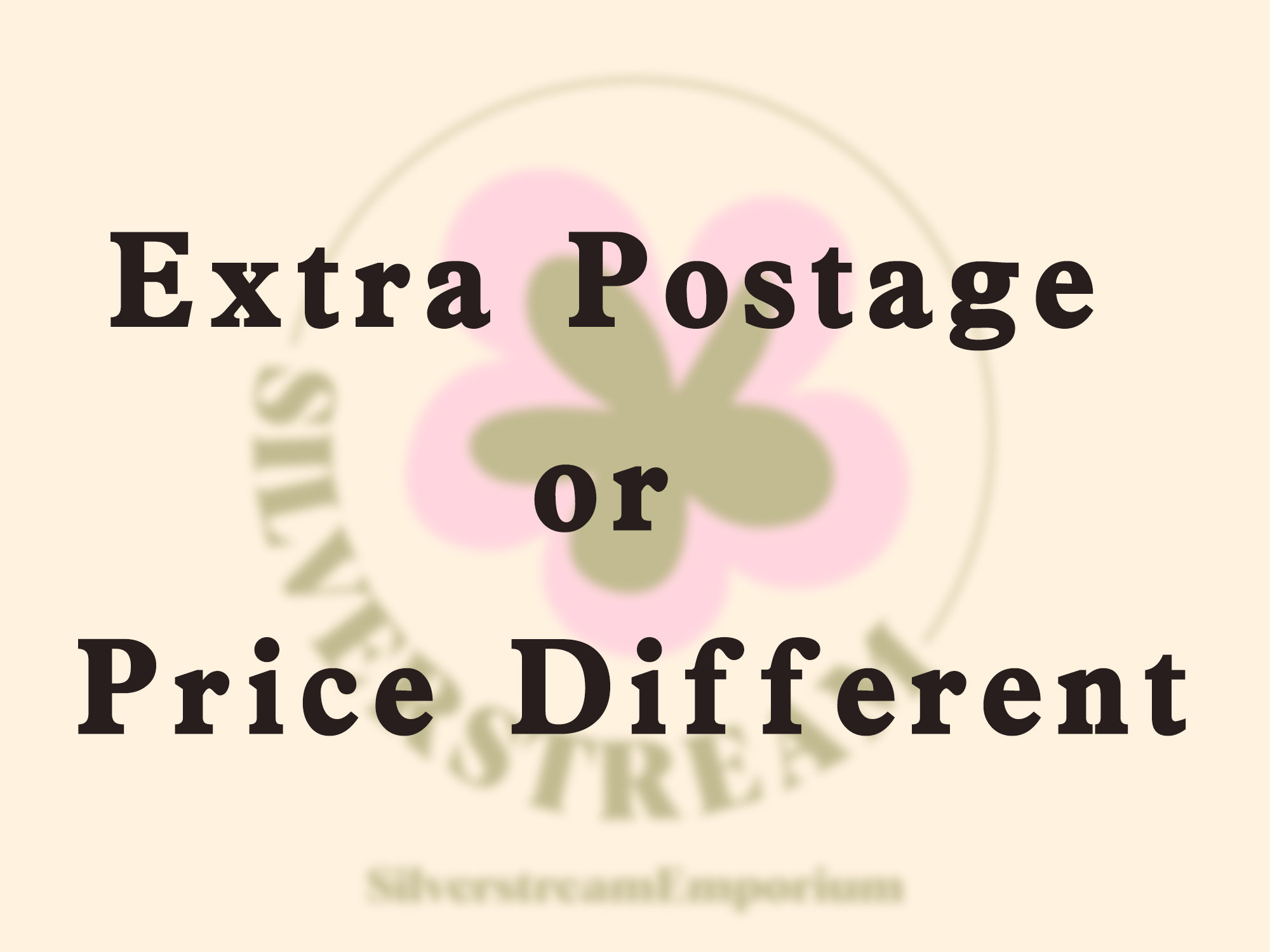 Extra Postage Example Extra Postage or Price Different - Etsy