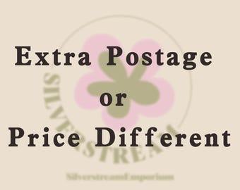 Extra Postage or Price Different