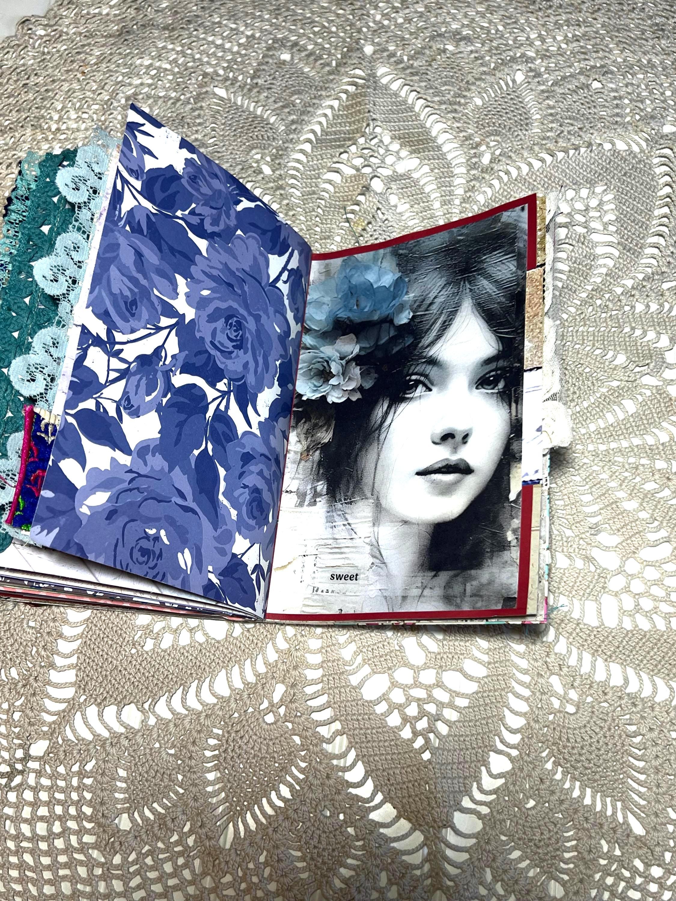 Junk Journal “classy” in Blues - Etsy