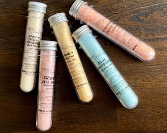 Cocktail Mix Shots | 32 Flavors | Party Drink Mix Tubes | Bachelorette, Bridal Shower & Wedding Favors
