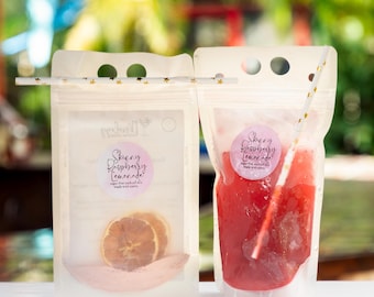 Skinny Raspberry Lemonade Pouch | Sugar-Free Cocktail Drink Mix | Zero Calorie Wine & Mocktail Mixer