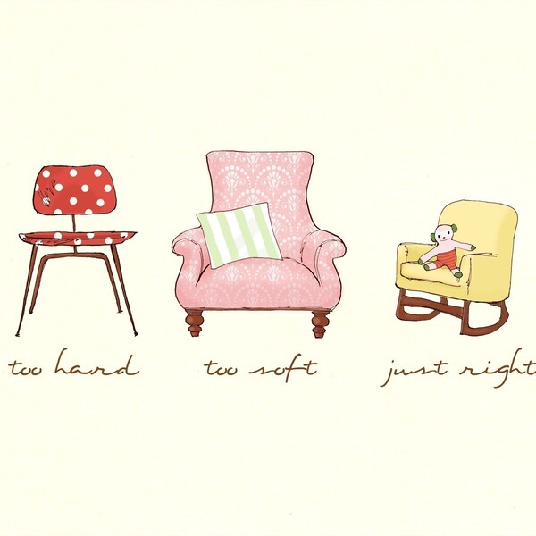 The three bears revisited--girl chairs