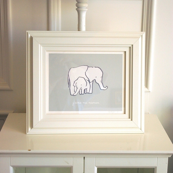 Jaime ma maman -- Framed Print