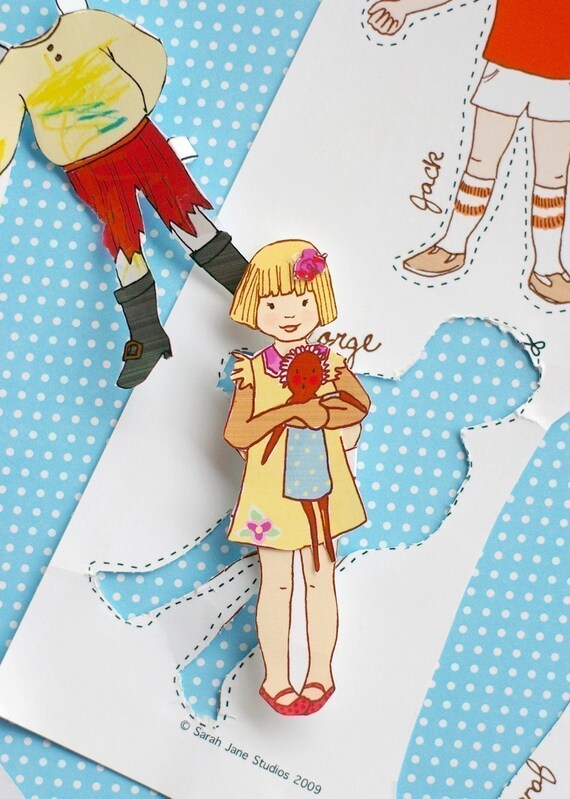 paper doll set
