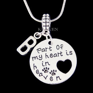 Personalisierter Anfangsbuchstabe, Haustierverlust, Erinnerungsgeschenk, Erinnerung, Liebe, Hund, Katze, Pfotenabdruck, Pfotenabdruck, Andenken, Halskette, Schlüsselanhänger, Armreif, Schmuck, neu