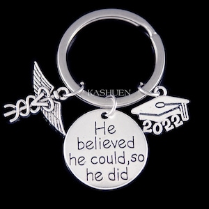 2025 Veterinarian Caduceus Veterinary Technician Vet tech Graduate Gifts Charm Keychain Medical Men Son Jewelry Necklace White Coat Ceremony