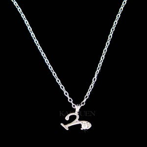 Letra Y Inicial Delicado Delicado Simple Cubic Zirconia CZ Charm Chain Collar diario Mejores amigos Familia Co-trabajador Jefe Regalo de Navidad