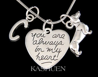 Dachshund Sausage Weiner Dog Memorial Gifts, Bracelet Charm, Personalized Sympathy Loss of Pet Necklace Remembrance Memory Jewelry Keychain