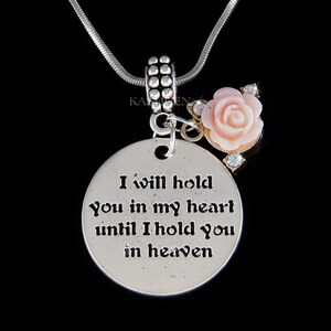 Pérdida de mamá abuela bebé niña hijo nieto rosa flor aborto espontáneo embarazo llavero collar joyería regalo ajuste pulsera de encanto europeo