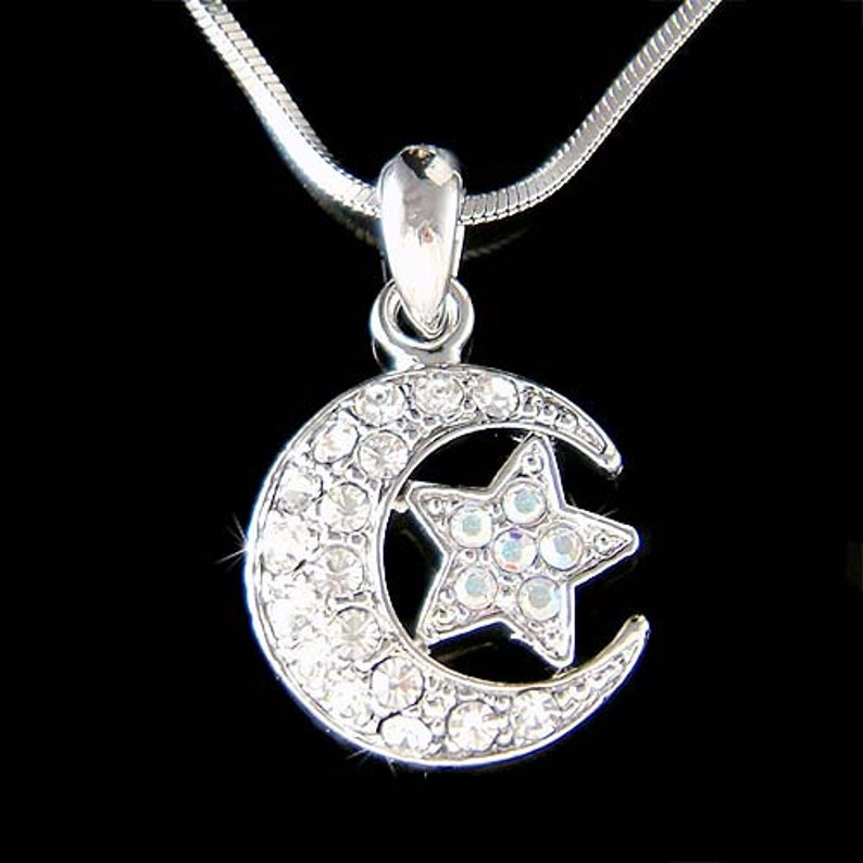 Swarovski Crystal Dream CRESCENT MOON Wish Wishing STAR Islam Etsy