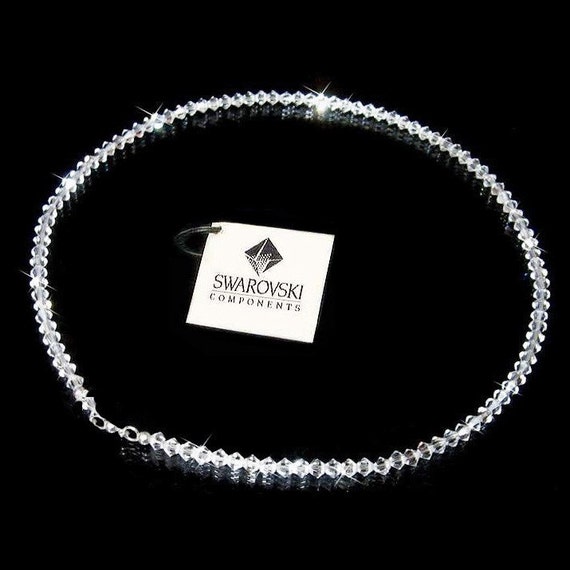 Conjunto De Joyas De Cristal Transparente Para Novia, Collar Con