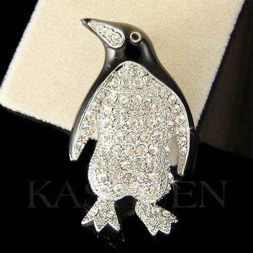【新品】ABISTEペンギンデザイン スワロフスキー Swarovski Penguin Brooch - Etsy