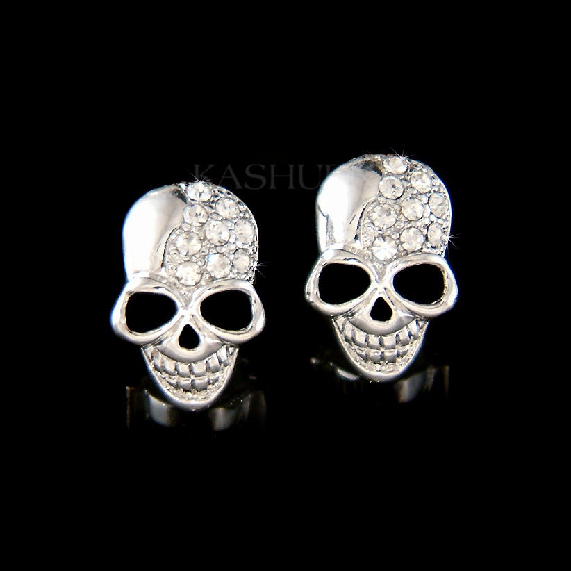 Swarovski Crystal Gothic Skull Hip Hop Dia De Los Muertos Day | Etsy