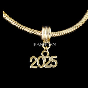 Pulsera de oro personalizada para graduación de 2025, joyería, collar, llavero, recuerdo conmemorativo, jubilación, regalo de Navidad para el centenario.