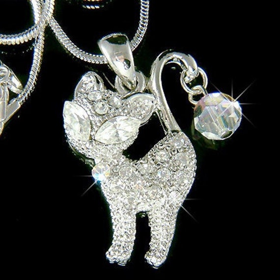 Swarovski Crystal Kitty Cat Kitten Ball 