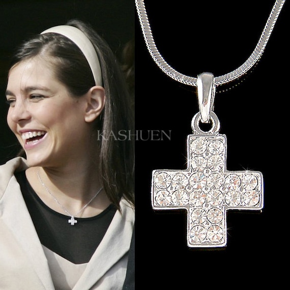 Swarovski crystal cross necklace best sale
