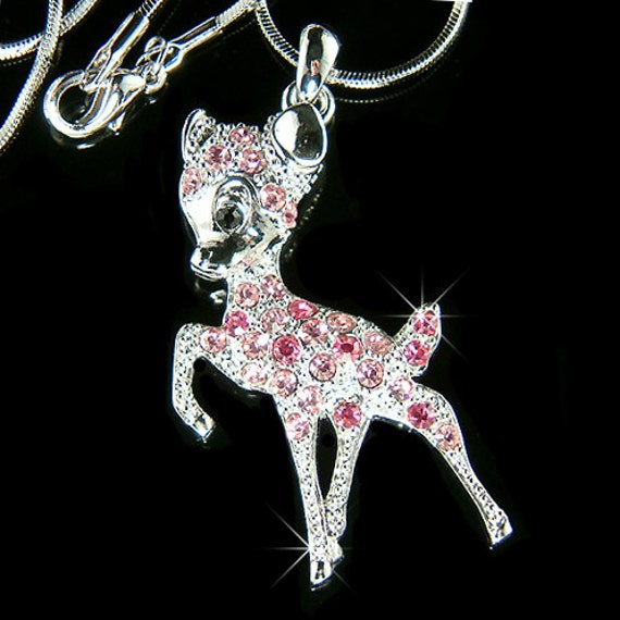 Dear necklace swarovski best sale