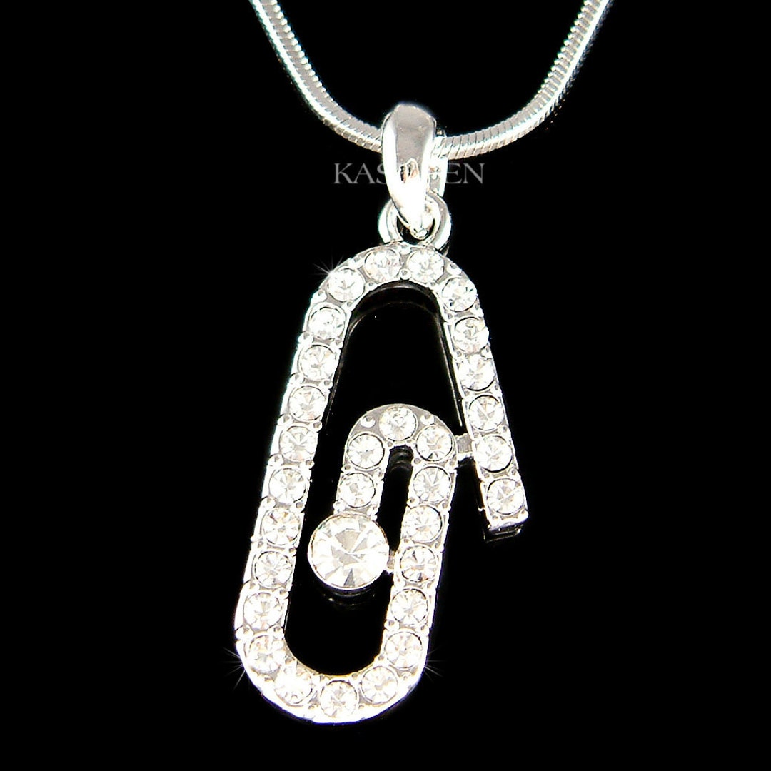 Swarovski Crystal Paper Clip Paperclip Attachment Ease Organization Non