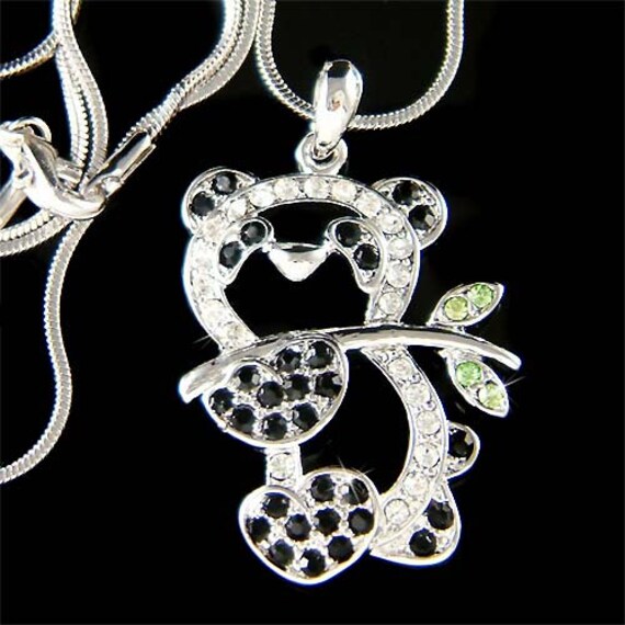 Swarovski Herz Kristall Anhänger Crystal Rainbow Dark mit Schlangenkette