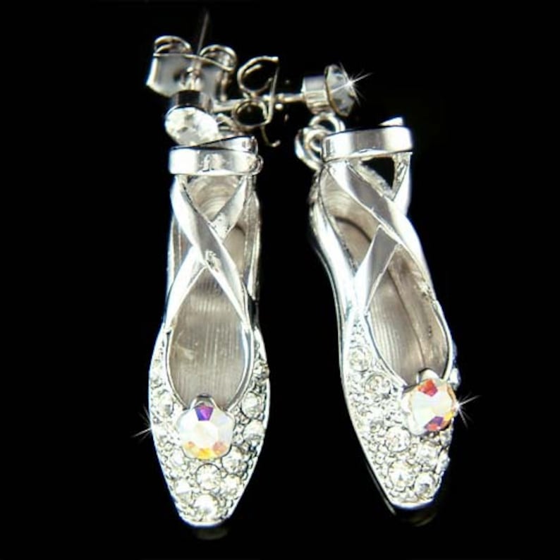 crystal ballerina shoes