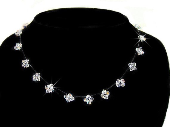 Simple Simply Elegant Floating Star Illusion Swarovski Crystal