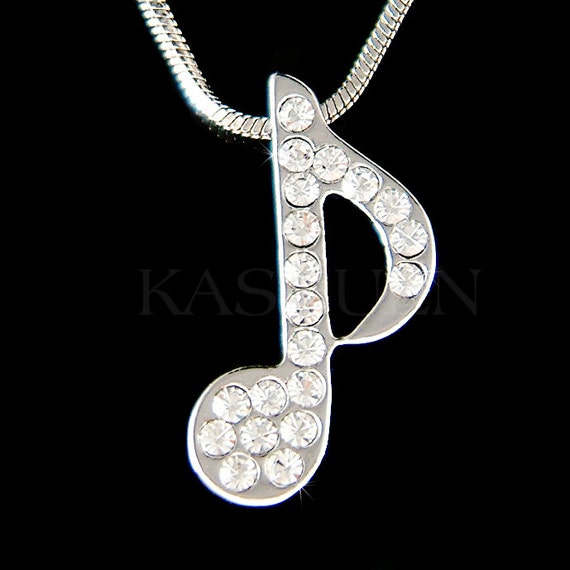 Swarovski music on sale note necklace