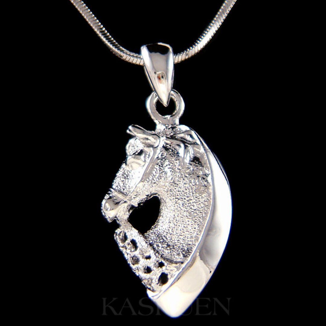 TwoAnts Collana con cavalli in argento Sterling 925, con ciondolo a forma di cavallo, ideale come regalo per donne e ragazze, Argento sterling, Conchiglia abalone