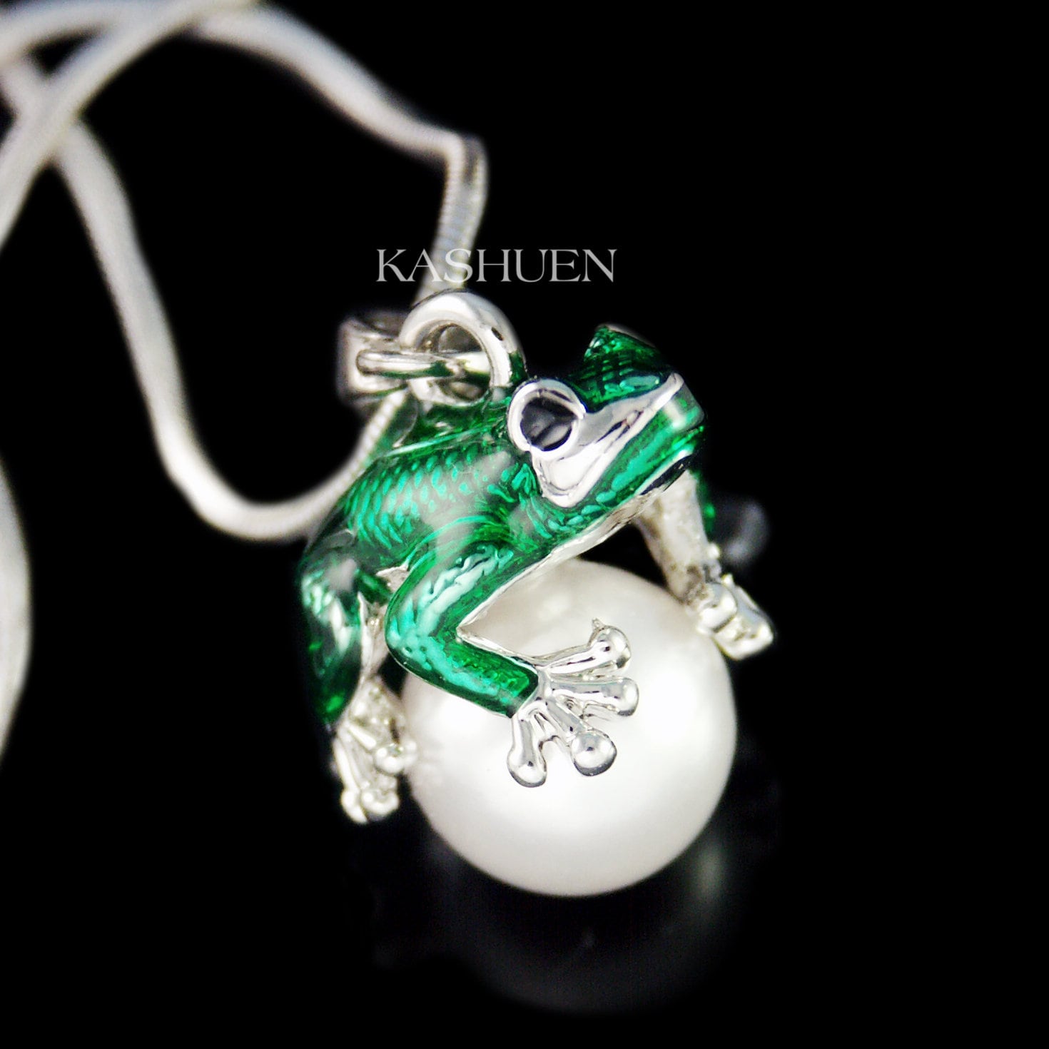 Jade frog necklace deals