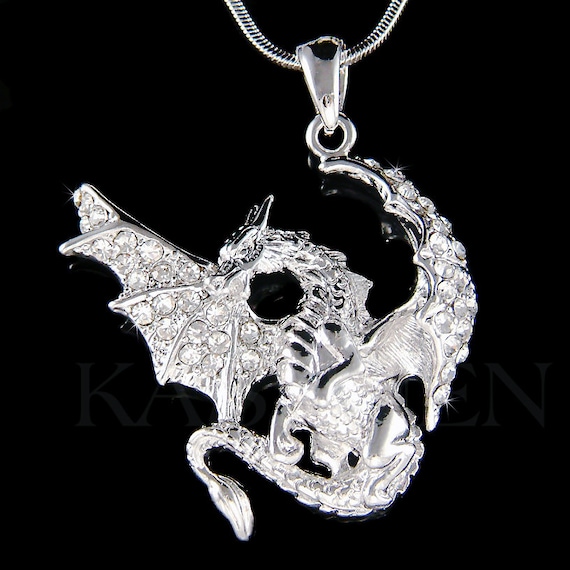 Swarovski Crystal Majestic Myth Fairy Magical Big Wings Dragon