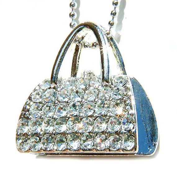 Swarovski Crystal Sparkling Handbag Clutch Purse Chain