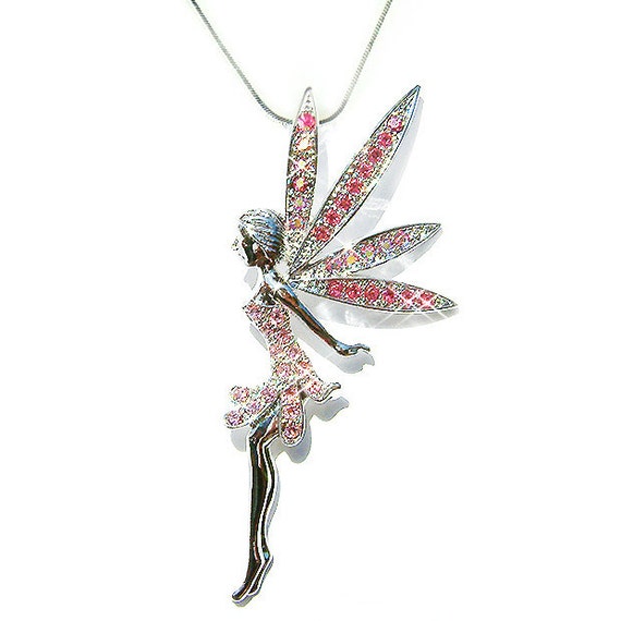 Tinkerbell Heart made with Swarovski Crystal Dragonfly fairy Tinker Earrings New