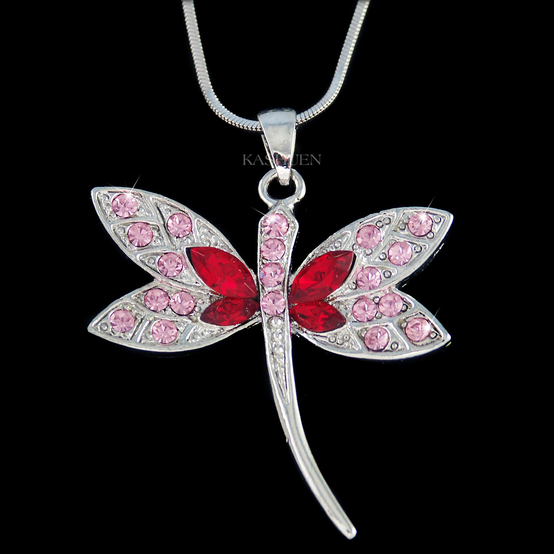 Pink Dragonfly Necklace Pink Dragonfly Necklace