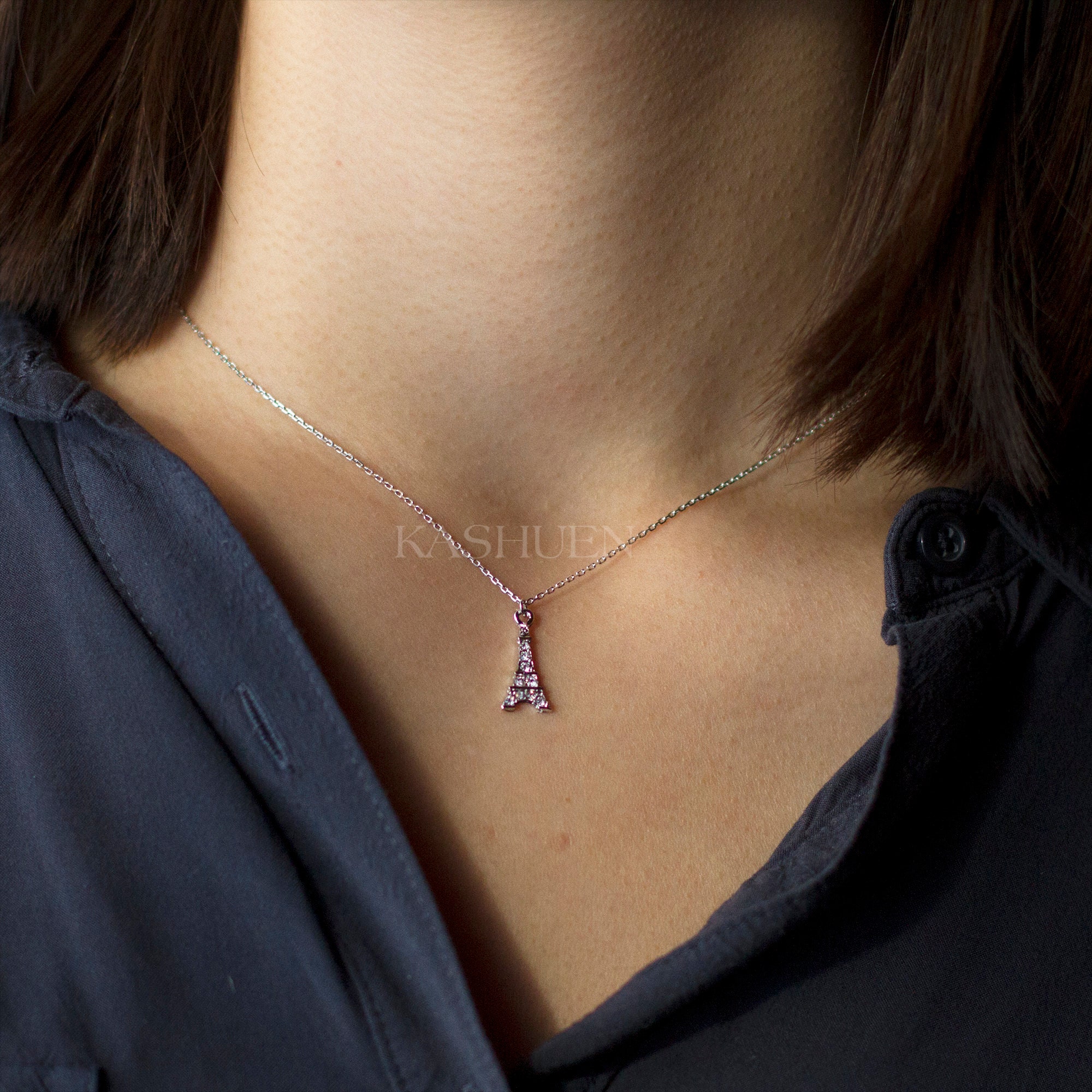 Eiffel tower necklace swarovski sale