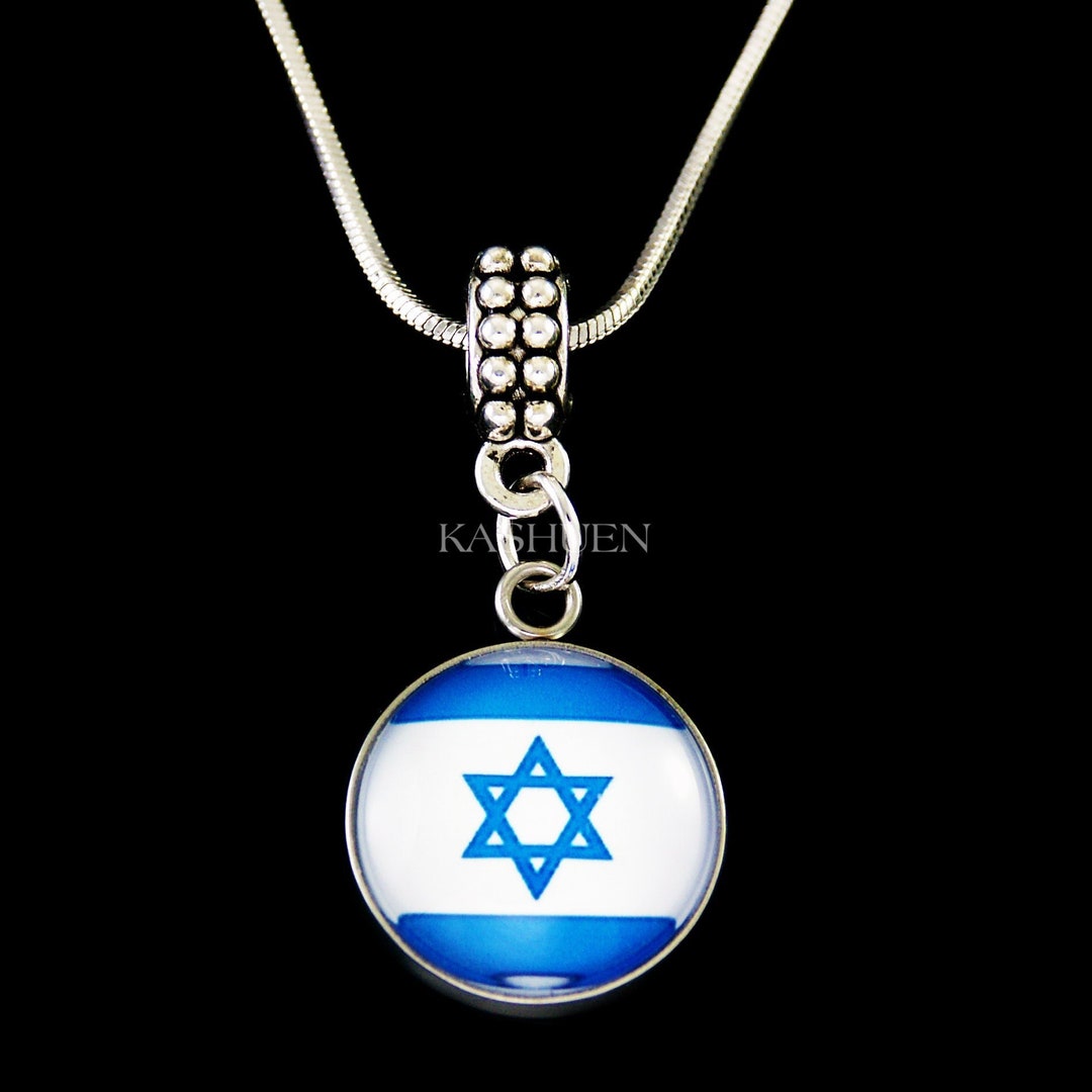 Israel Flagge Halskette Unterstützung Israelische Davidstern Jüdische Schmuck Hebräisch Land